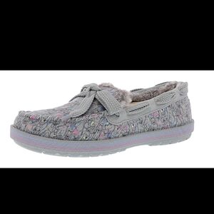 NWT Skechers Women's Bob's Too Cozy Doodle Parade Slippers In Gray